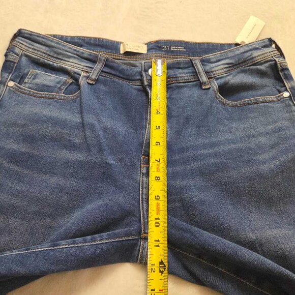 New 31 Anthropologie x Pilcro The Slim Boyfriend mid-rise relaxed jeans Ela Wash - Picture 9 of 11